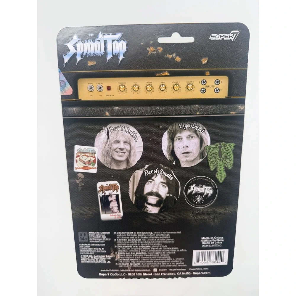 Super 7 ReAction Spinal Tap Derek‎ Smalls Collectible Action Figure